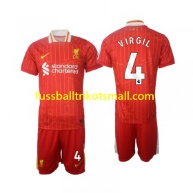 Fußballtrikots Liverpool Virgil 4 Kinder 2024-2025 Kurzarm Heimtrikotsatz kaufen